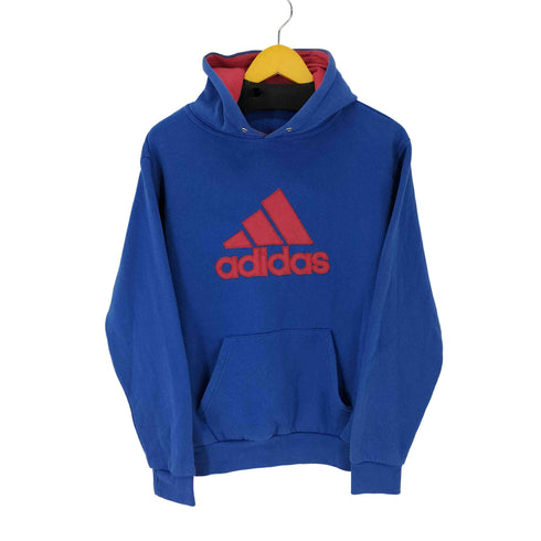 アディダス adidas フロントロゴプリント オーバーサイズパーカー パフォーマンスロゴ メンズ JPN:L