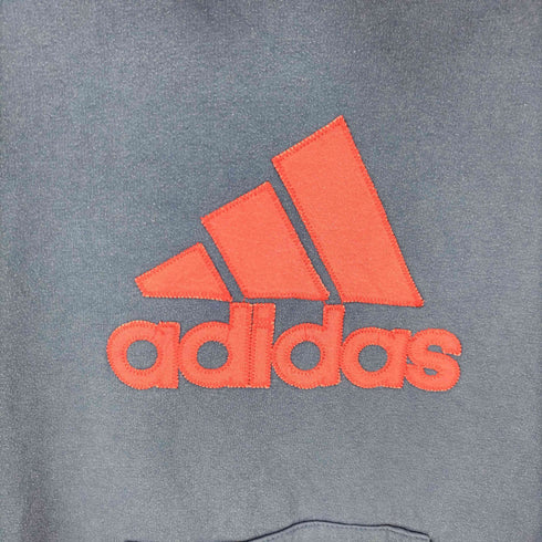 アディダス adidas フロントロゴプリント オーバーサイズパーカー パフォーマンスロゴ メンズ JPN:L