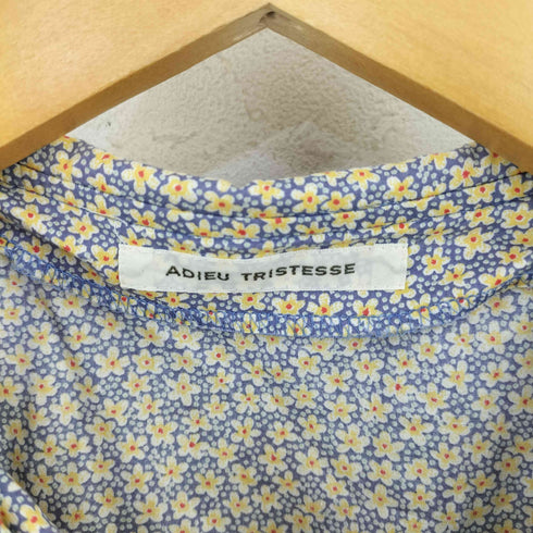 コンジェペイエアデュートリステス conges payes ADIEU TRISTESSE 小花柄 ダブルカラー ワンピース レディース JPN:38
