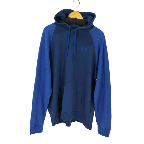 アンダーアーマー UNDER ARMOUR フロントワンポイント オーバーサイズパーカー ライバル フリース カラーブロック メンズ JPN:XXL