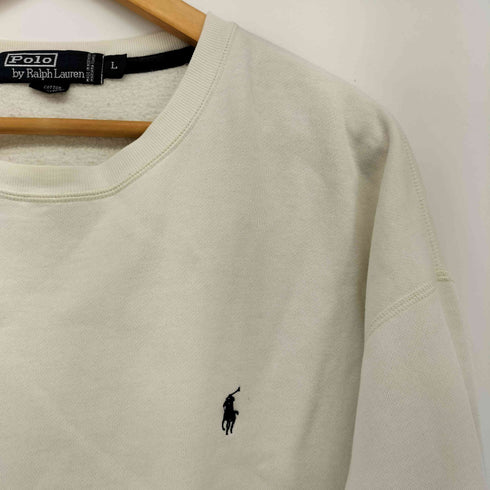 ポロバイラルフローレン Polo by RALPH LAUREN 90S ポニー刺繍 裏起毛 スウェット メンズ import:L