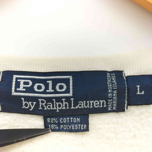 ポロバイラルフローレン Polo by RALPH LAUREN 90S ポニー刺繍 裏起毛 スウェット メンズ import:L