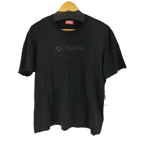 ディーゼル DIESEL T-Madjust-K2 ラバー ロゴ プリント Tシャツ メンズ XL
