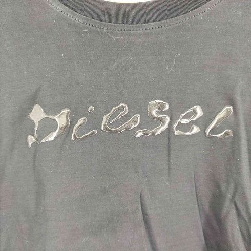 ディーゼル DIESEL T-Madjust-K2 ラバー ロゴ プリント Tシャツ メンズ XL