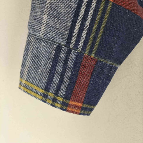 フィールドマスター fieldmaster MADE IN USA チェック柄プリントネルシャツ プリネル メンズ JPN:M