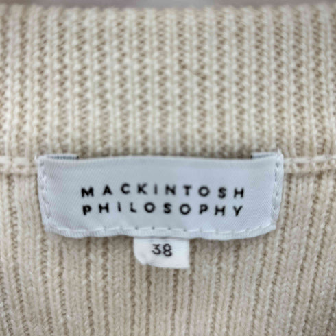 マッキントッシュフィロソフィー MACKINTOSH PHILOSOPHY パネルコットン ウールジップニット レディース EUR:38
