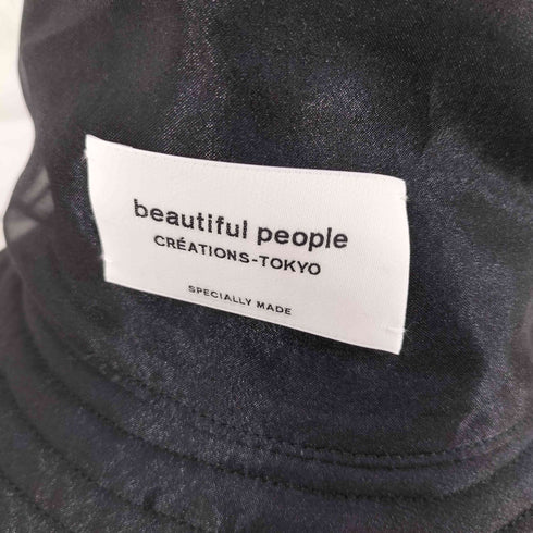 ビューティフルピープル beautiful people 別注 リバーシブルオーガンジーバケットハット レディース