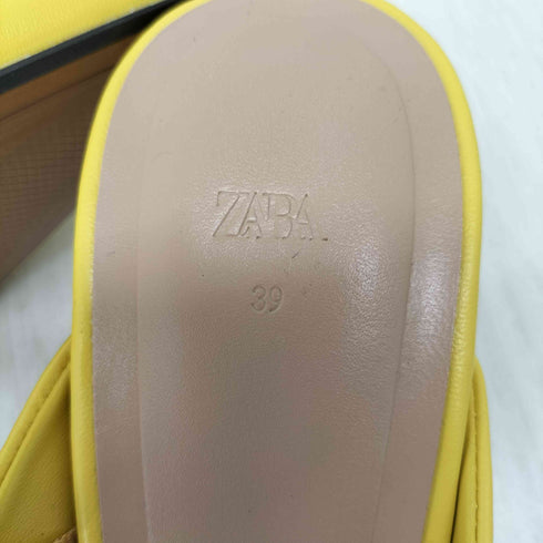 ザラ ZARA メタリックハイヒール ミュール レディース JPN:39