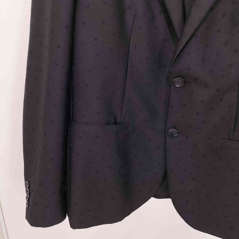 アルマーニエクスチェンジ ARMANI EXCHANGE AX総柄 モノグラム 2Bテーラードジャケット メンズ FR:40