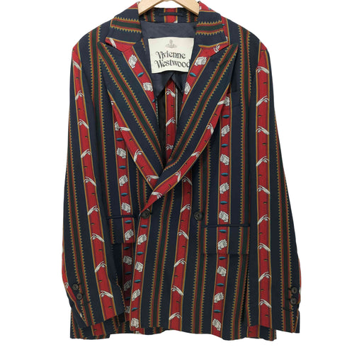 ヴィヴィアンウエストウッド Vivienne Westwood ×Chrissie Hynde 2021SS The Relaxed Double Breasted Jacket ダブルブレスト テーラードジャケット メンズ EUR:44