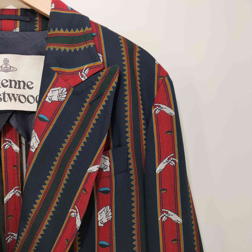 ヴィヴィアンウエストウッド Vivienne Westwood ×Chrissie Hynde 2021SS The Relaxed Double Breasted Jacket ダブルブレスト テーラードジャケット メンズ EUR:44