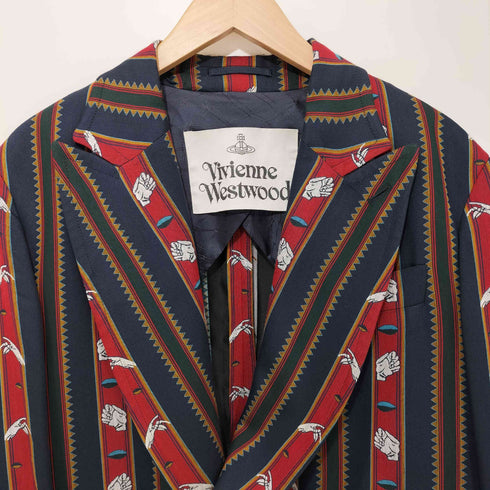 ヴィヴィアンウエストウッド Vivienne Westwood ×Chrissie Hynde 2021SS The Relaxed Double Breasted Jacket ダブルブレスト テーラードジャケット メンズ EUR:44