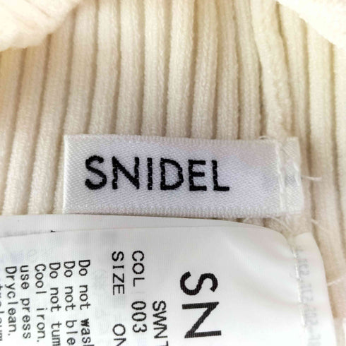 スナイデル snidel Sustaina シンプル パフスリ ニット プルオーバー レディース ONE SIZE