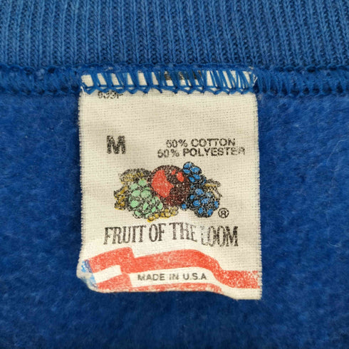 フルーツオブザルーム FRUIT OF THE LOOM 80s-90s ラグランアニマルプリントスウェット 発砲プリント メンズ JPN:M