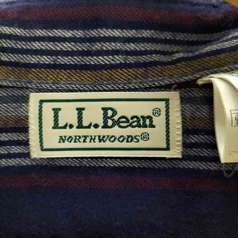 エルエルビーン L.L.Bean 80s USA製 マルチストライプシャツ メンズ JPN:S