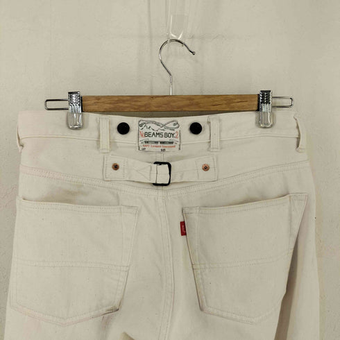 ビームスボーイ BEAMS BOY ワークデニムパンツ サスペンダーボタン シンチバック レディース JPN:2