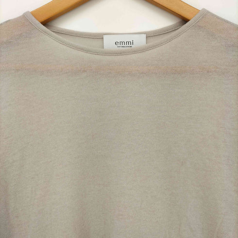 エミ emmi 強撚天竺 クルーネック カットソー レディース ONE SIZE