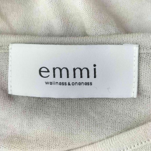 エミ emmi 強撚天竺 クルーネック カットソー レディース ONE SIZE
