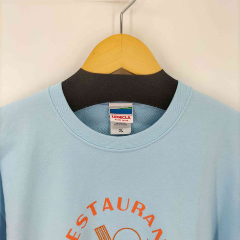 LEGECLA 刺繍プリントスウェット レストランフルヤトレーナー メンズ import:XL