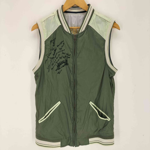 ディーゼル DIESEL リバーシブルナイロンスカジャンベスト メンズ import:M