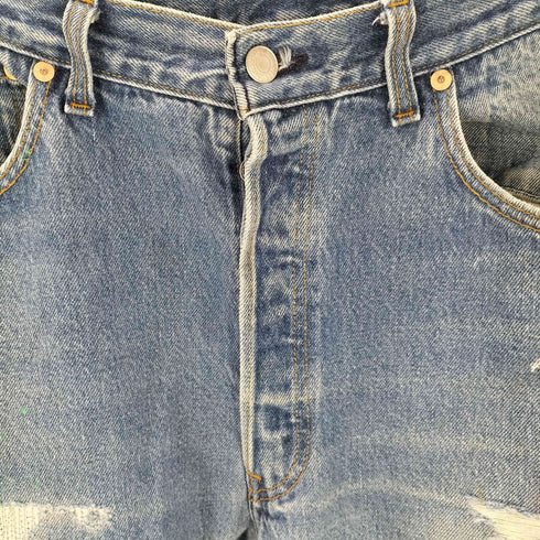 リーバイス Levis 90s USA製 93年製 501 ペンキ ダメージリメイク 501 デニムパンツ メンズ 38/36