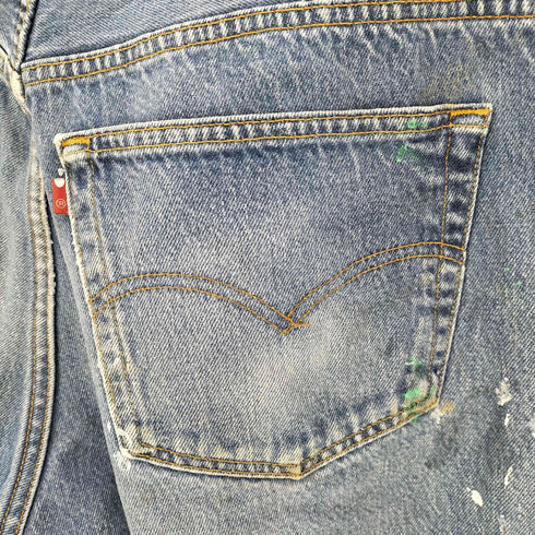 リーバイス Levis 90s USA製 93年製 501 ペンキ ダメージリメイク 501 デニムパンツ メンズ 38/36