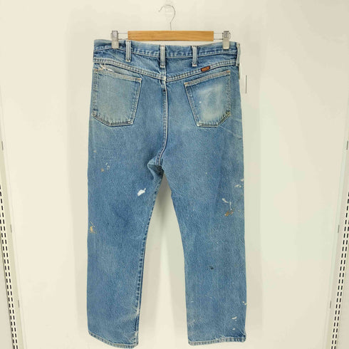 ラスラー RUSTLER 90S ストレートデニムパンツ ペンキリメイク メンズ 36/29