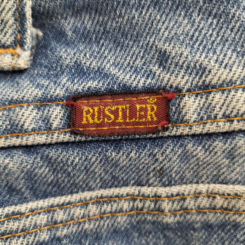 ラスラー RUSTLER 90S ストレートデニムパンツ ペンキリメイク メンズ 36/29