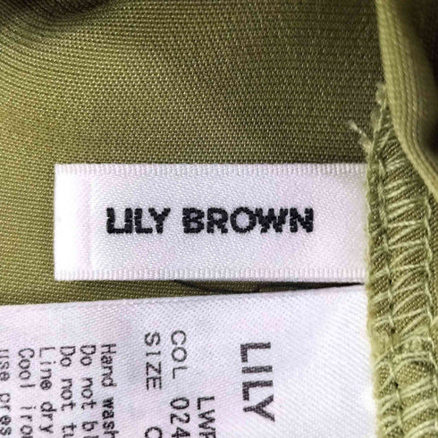 リリーブラウン Lily Brown サテンカラー ブラウス レディース ONE SIZE