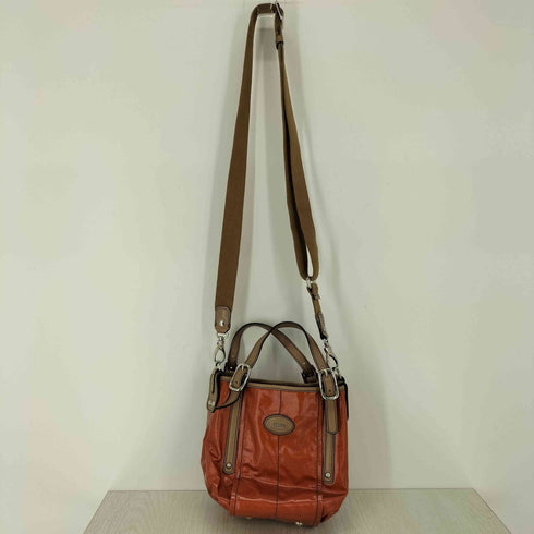 トッズ TOD’S 2WAY コーティングキャンバス レザー ショルダーバッグ スモール レディース ONE SIZE