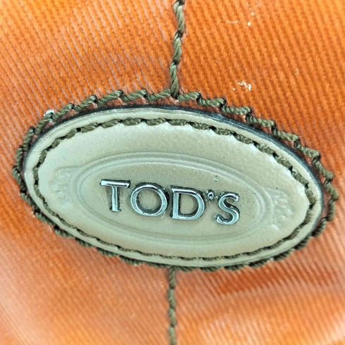 トッズ TOD’S 2WAY コーティングキャンバス レザー ショルダーバッグ スモール レディース ONE SIZE