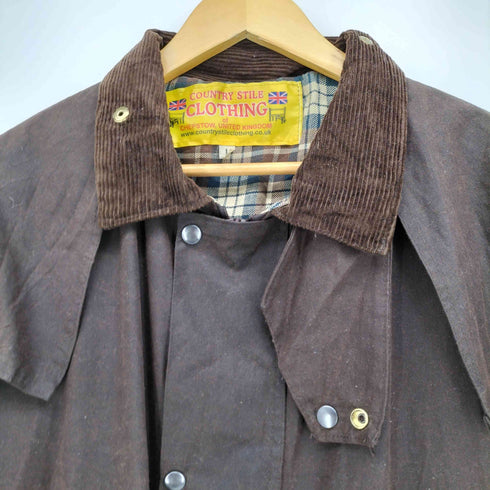 COUNTRY STYLE CLOTHING 襟コーデュロイオイルドジャケット メンズ import:L