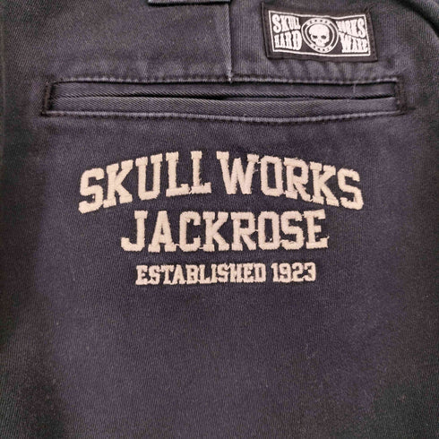 ジャックローズ JACKROSE バックポケットロゴ刺繍 コットンチノパンツ メンズ JPN:4