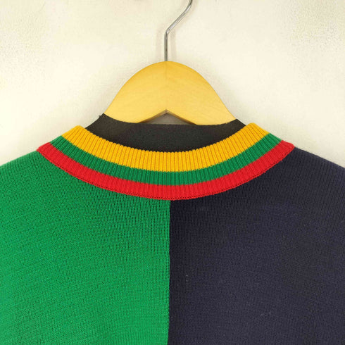 刺繍 マルチカラーニット メンズ