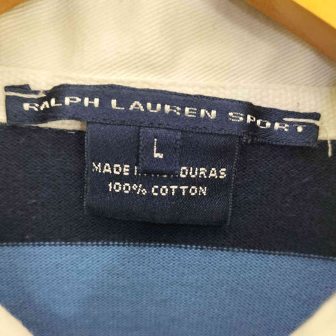 ラルフローレンスポーツ RALPH LAUREN SPORT ポニー刺繍 ラガーシャツ メンズ JPN:L