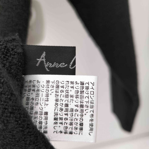 アンコキーヌ anne coquine キャメル混2WAYオフタートルニットプルオーバー レディース JPN:L