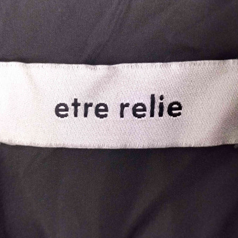 ETRE RELIE ボア切替 中綿ジャケット ダブルジップ 裾ドローコード レディース FREE