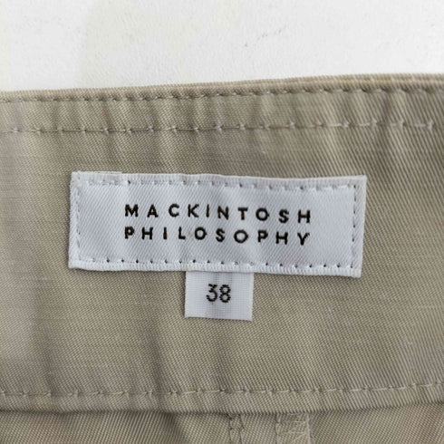 マッキントッシュフィロソフィー MACKINTOSH PHILOSOPHY 金ボタン コットンポリ トレンチラップスカート レディース EUR:38