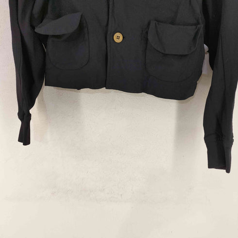 コムデギャルソン COMME des GARCONS 05SS フェイクフラップポケット ポリ縮絨 ショートジャケット レディース JPN:S
