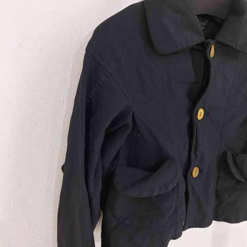 コムデギャルソン COMME des GARCONS 05SS フェイクフラップポケット ポリ縮絨 ショートジャケット レディース JPN:S
