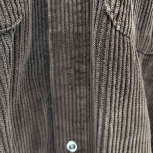 RUSTIQUE 90S 太畝コーデュロイシャツ フラップポケット メンズ JPN:XL