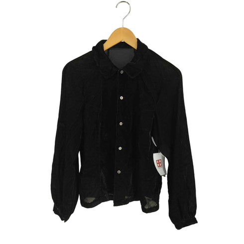 コムデギャルソン COMME des GARCONS 16SS レーヨンベルベット ツギハギシャツ レディース JPN:S
