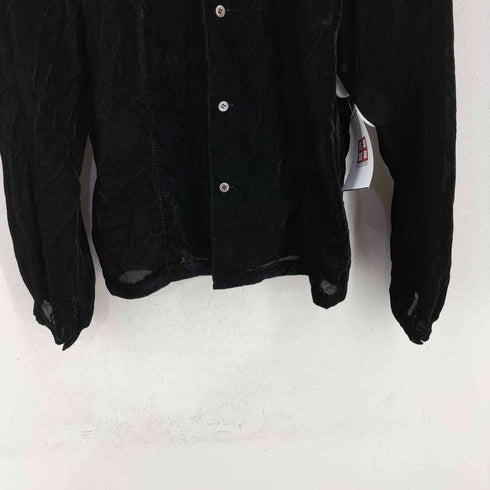 コムデギャルソン COMME des GARCONS 16SS レーヨンベルベット ツギハギシャツ レディース JPN:S