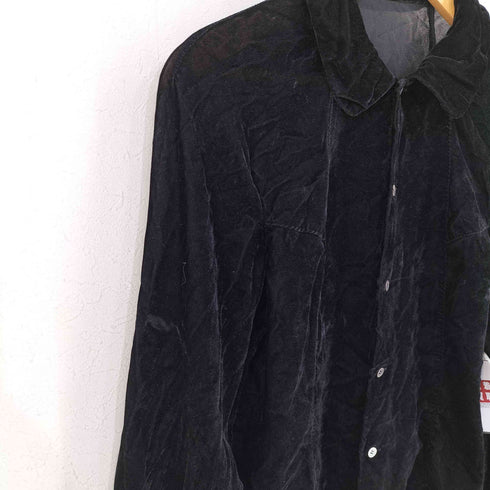 コムデギャルソン COMME des GARCONS 16SS レーヨンベルベット ツギハギシャツ レディース JPN:S