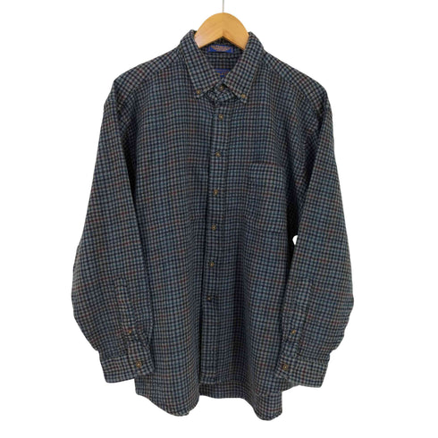 ペンドルトン PENDLETON PURE VIRGIN WOOL ブロックチェック BDシャツ メンズ JPN:XL