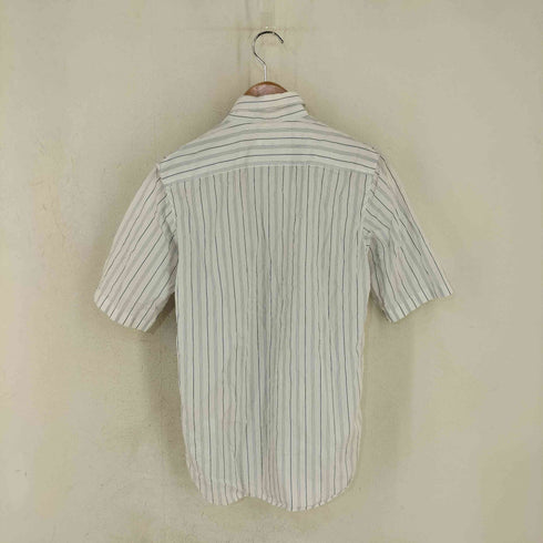 ジルサンダー JIL SANDER MADE IN ITALY ストライプコットンS/Sシャツ メンズ UK:38