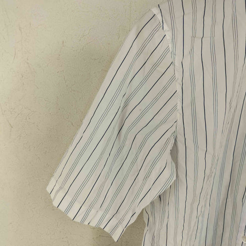 ジルサンダー JIL SANDER MADE IN ITALY ストライプコットンS/Sシャツ メンズ UK:38