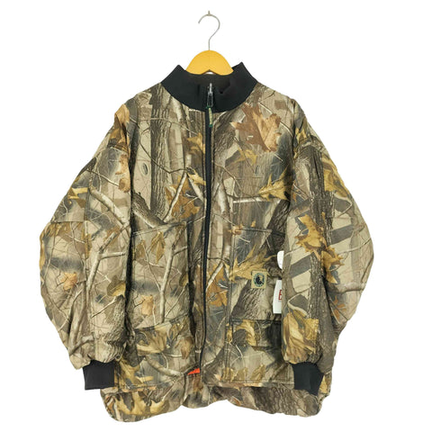 ベルン BERNE GUNFLINT リアルツリーカモリバーシブルジップジャケット メンズ