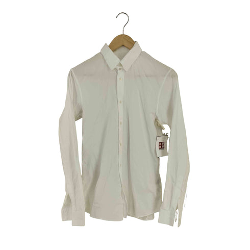 ジルサンダー JIL SANDER MADE IN ITALY コットンタブカラーL/Sシャツ メンズ UK:38