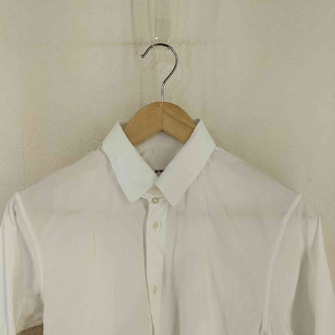 ジルサンダー JIL SANDER MADE IN ITALY コットンタブカラーL/Sシャツ メンズ UK:38